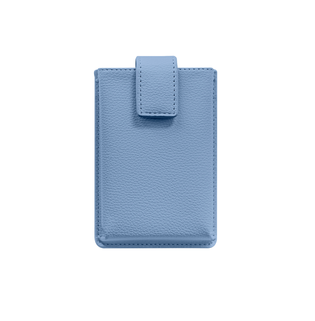 Sky Blue PU Leather Travel Case