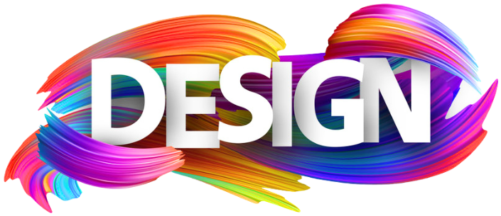 Painted DESIGN lettering